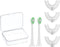 6 Pcs U Shaped Toothbrush Kids Replacement Head Set, Including 4 U Shaped Brush Heads 2 Bristle Brush Heads and 1 Storage Box (Age 2-7)...