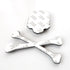 Car Motorcycle Skull Crossbones Emblem Metal Decal 3D Sticker Bone Badge for Suzuki Kawasaki Harley Yamaha Honda (Silver)...