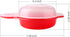 2 sets Microwave Egg Cooker,1 Minute Fast Egg Hamburg Omelet Maker Kitchen Cooking Tool(Red and clear)...