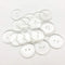 15mm Clear Transparent Resin Round Buttons, DIY Sewing Garment Accessories, Appliques Button Embellishments for Scrapbooking, DIY Craft - 100 Piec...