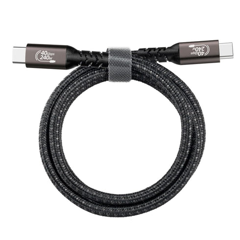 240W 3.2FT USB4 Fast Charging Cable USB-C to USB-C, Compatible with Thun-debalt 4/3, Supports 8K@60Hz Display & 40Gbps Data Transfer, for All Type...