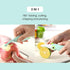 Portable Ceramic Paring Knife - 2.5 Inches Sharp Blade, Small Folding Knife, Cutter Peeler 2 in 1, Mini Cute Portable Fruit Knife for Travel, Camp...