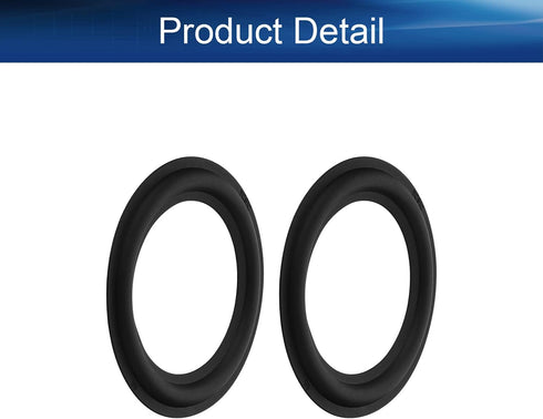 Heyiarbeit 4 Inch Speaker Rubber Edge Surround Rings Replacement Parts for Speaker Repair or DIY 2pcs......