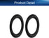 Heyiarbeit 4 Inch Speaker Rubber Edge Surround Rings Replacement Parts for Speaker Repair or DIY 2pcs......