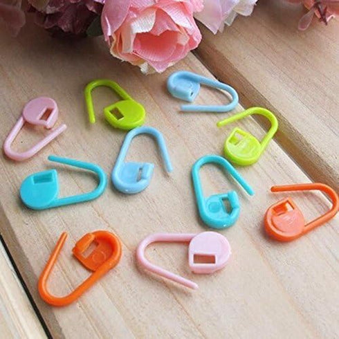 100Pcs/set Colorful Plastic Knitting Crochet Locking Stitch Markers Crochet Latch Knitting Tools Needle Clip Hook FBA......