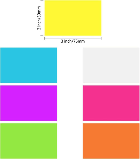 iKyce 600 Sheets Transparent Sticky Notes? 3 x 2 inch (horizontal version) Clear Self-Sticky Annotation, Waterproof Translucent Color Memo Pad, Se...