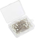 100 Pieces Corsage Pins Round Faux Pearl Head Pins Wedding Bouquet Pins Floral Bouquet Pins White Straight Pins for Sewing Craft Wedding Decoratio...