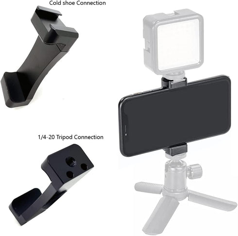 Heavy Duty Magnetic Mount Aluminum Smartphone Holder w/Security Tether for Smartphones *Best for Motorcycle Snow Mobile Forklift Pillar Gym Workou...