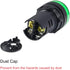 uxcell 4Pcs Green Indicator Light AC/DC 110V, 22mm Panel Mount, for Electrical Control Panel, HVAC, DIY Projects...