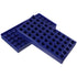 Lab Tube Stand 2PCS Polypropylene High Quality Blue 2ml Vial Rack Multi Function 50 Wells Stackable Tube Rack Laboratory Supplies...