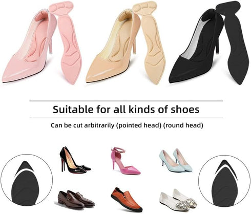 3 Pairs Insoles, Breathable Sponge High Heel Cushions for Women Size 5-9 (Tip)...