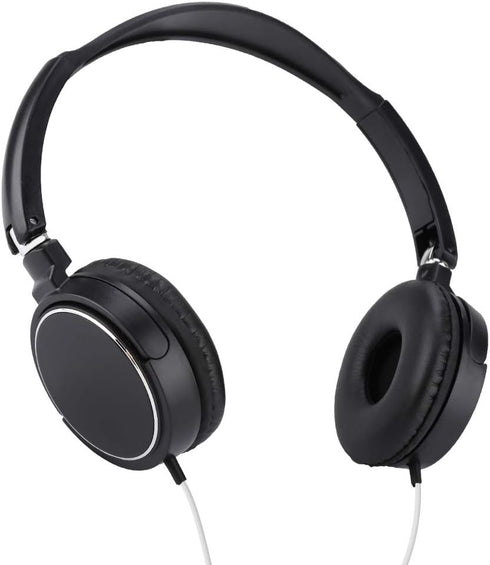 93dB Portable Wired Headset, Support FM Automatic Search, Foldable Noise Cancelling Headphone, for Sports for Travel...