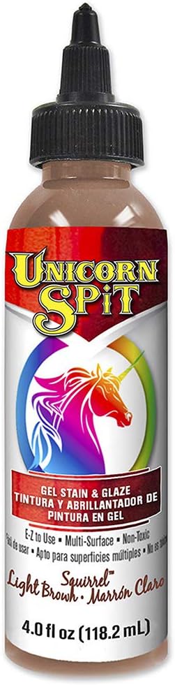 Unicorn SPiT 5770014 Gel Stain & Glaze, Squirrel, 4 Ounce Bottle...
