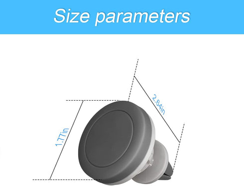 Magnetic Phone Mount for Car, 360°Rotatable Phone Holder for Dashboard, Windshield, Air Vent, Universal for iPhone 13/Pro/Pro Max/11, Samsung Gala...