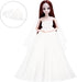 Doll Wedding Dress Doll Wedding Veil Small Doll Dress Doll Princess Outfits Dress Outfit with Veil Queen Costumes Princess Costume Cascade Bridal ...