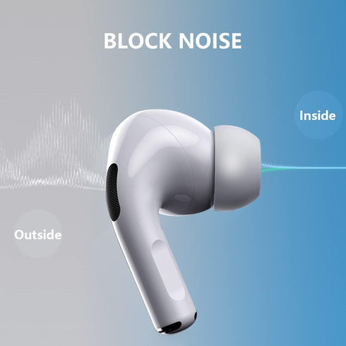 3 Pairs Replacement Ear Tips Compatible with AirPods Pro and AirPods Pro 2, Updated Ear Buds Silicone Tips Including AirPods Cleaner Brush with Po...