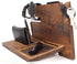 World's Best Bonus Father Wooden Desk Docking Station, Best Bonus Dad Gifts, Father's Day Birthday Gifts for Bonus Dad Stepdad Stepfather, Bonus D...