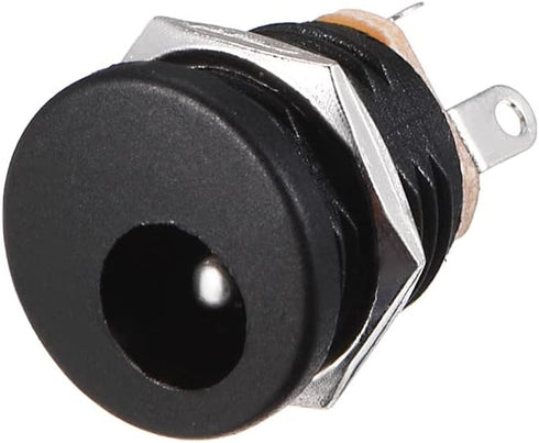 uxcell DC-022 5.5mmx2.1mm DC Power Jack Socket 3 Pin Female Panel Mount Connector 5pcs...