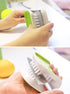 2Pcs Knife Cleaner Blade Brush Green Cutlery Cleaner Brush Bristle Scrub for Kitchen Washing Non-Slip by Lucky Shop1234 (Green, 2pcs)...