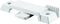 Prime-Line F 2592 Sash Lock, 1/2 In. Latch Projection, Fits Metal Sliding Windows, Diecast Zinc, Painted White, (Single Pack)...
