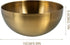 Healeved Gold Bowl Decorative Bowls Large Mixing Bowl Stainless Steel Salad Bowl Golden Food Containers Pasta Bowls Copper Bowl for Kitchen Mixing...