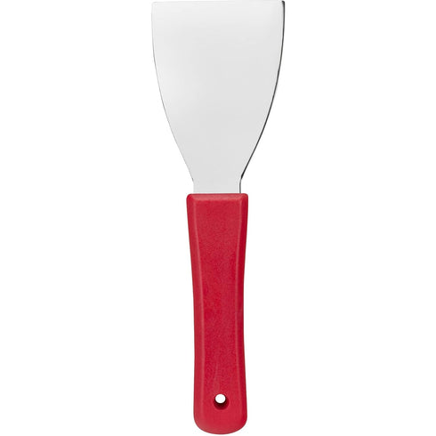 SPARTA Steel Handheld Scraper Kitchen Scraper Tool with Food-Safe Plastic Handle for Griddles, Pans, Pots, and Cutting Boards in Commercial Settin...