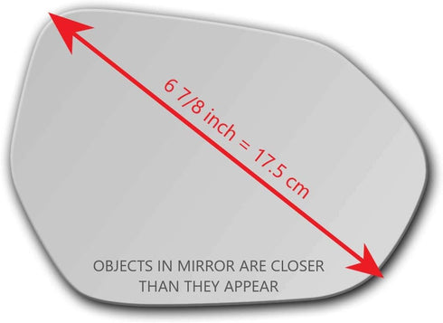 New Replacement Mirror Glass with FULL SIZE ADHESIVE for Toyota | 2018-22 Camry | 2019-22 Corolla Avalon | 2016-22 Prius | 2017-22 Prius Prime | P...