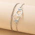 Boho Handcuffs Ankle Bracelet Silver Layered Anklet Chain Fashion Foot Jewelry Summer Beach for Women...