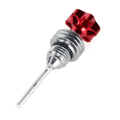SUNQIAO Dirt Bike Dipstick, CNC Alloy Pit Bike Engine Oil Dipstick for CRF50 CRF70 KLX110 Z50 Z50J SSR 110cc Engine 125cc 150cc Dirt Bike Engine t...
