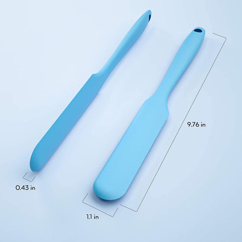 Nicpro Silicone Stir Sticks Kit, 2 PCS Silicone Resin Popsicle Sticks & 2 PCS Silicone Spatula Scraper for Mixing Resin, Wax, Paint, Epoxy, DIY Cr...