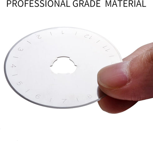WhisperDream 45mm Rotary Cutter Blades - 10 Pack Replacement Blades - Sharper Blades Have Better Cutting Effect, Great for Sewing, Quilting Suppli...