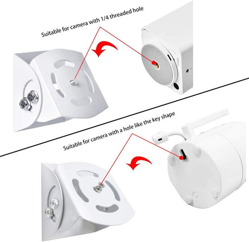 2 Pack-Adjustable Angle Baby Monitor Wall Mount for Motorola, Arlo, Infant Optics DXR-8, HelloBaby, Hellobaby Babysense Monitor Camera, Perfect An...
