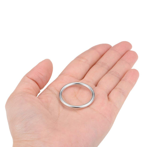uxcell O Ring Buckle 25mm(1") ID 3mm Thickness Zinc Alloy O-Rings for Hardware Bags Belts Craft DIY Accessories, Silver Tone 10pcs...