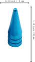 Valve Caps Aluminum Pointed Shape Cars Tires Valve Stem Caps Cover Dustproof Fit Most Vehicle SUV Bike Trucks Motorcycles 4 Pcs/Set (Metallic Blue...