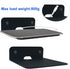 WISDING Small Floating Shelves, 4.25'' Wall Metal Speaker Mount Shelves for Bluetooth Speaker, Webcam, Cell Phones, Mesh Router, Toy Display Shelf...