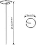12Pcs Circle Top Landscape Staples 8 inch Garden Stakes Ground Cover Fabric Stakes for Fixing Outside Patio Rugs Tarps Tents, Camper Must Haves...