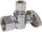 Eastman 1/2 inch FIP x 1/4 inch OD Compression Quarter Turn Angle Stop Valve, Brass Plumbing Fitting, Chrome, 10732LF...