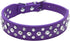 Rhinestone Dog Collar, Bling Rhinestone PU Leather Crystal Diamond Pet Dog Cat Puppy Collar S M L XL (XS, Purple)...