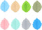 8pcs Knitting Needle Stoppers, Cute Leaf-Shaped Knitting Needle Protectors End Caps Point 8 Colors Silicone Knitting Needle Stitch Tips Stoppers S...