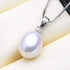 Genuine Pearl Jewelry Set Pearl Pendant Necklace &Pearl Earrings Set Zircon Dangle Drop Earrings S925 Sterling sliver Wedding Gift...