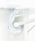 SuperSlide White Closet Rod Support Pack of 2...