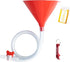 Beer Bong,Beer Funnel with Valve, Single Header, Bonus Bottle Opener, 1 Pack...
