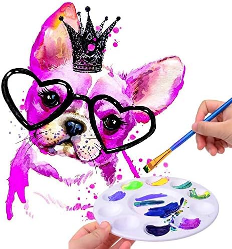 Hulameda Paint Tray Palettes, Plastic Paint Pallets for Kids or Students to Paints on School Project or Art Class-12pcs...