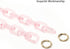 Yichain Chunky Acrylic Purse Strap Bag Chain Handle Replacement,Handbag Purse Making Accessory Decoration (Pink)...
