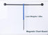 Adjustable Magnetic Towel Bar Holder for Refrigerator, Magnet Classroom Flip Calendar Chart Rod for Whiteboard, Fridge Top Guard Rack Stop Items f...