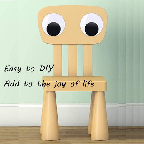 100 Pieces Wiggle Eyes, 1.2 inch Googly Eyes with self Adhesive Round Plastic for Crafts Making and Party Decorations...