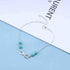 Bohemian Infinity Turquoise Anklets Silver Figure Eight Infinity Ankle Bracelet Eternal Anklets Chain Bracelets Turquoise Ankle Chain Friendship F...