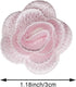 20 PCS Flower Lace Applique Exquisite 3D Chiffon Flower Sewing Fabric Appliques for Clothing, Headbands Flower, Crafts, Party Decoration, Sewing A...