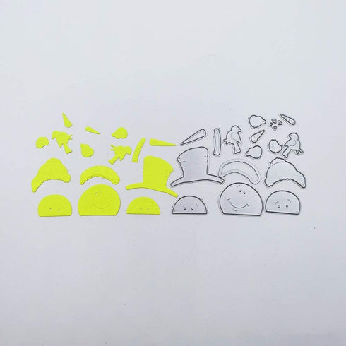Snowman Bird Cutting Dies for Card Making,Little Girl Metal Die Cuts Embossing Stencil for Scrapbooking DIY Album Paper Cards Art Craft...