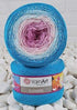 Yarn Art Flowers 55% Cotton 45% Acrylic 250gr 1094yds Multicolor Rainbow Crochet Sport Yarn (294)...